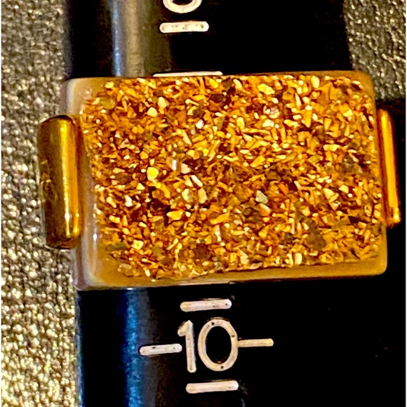 Gold Drusy ring - Picture 1 of 9